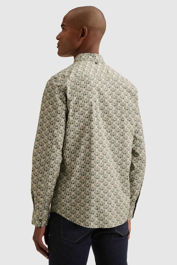 Vanguard regular fit overhemd met print beige - Foto 2