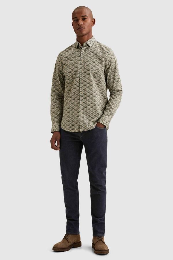 Vanguard regular fit overhemd met print beige - Foto 3