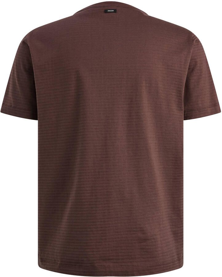 Vanguard regular gestreept T-shirt roodbruin - Foto 2