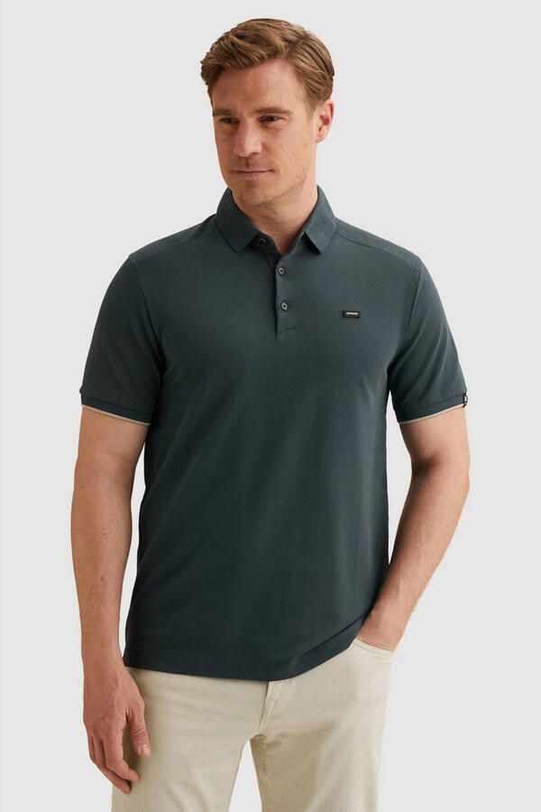 Vanguard Polo Shirt Korte Mouw Piqué Poloshirt Midnight Navy