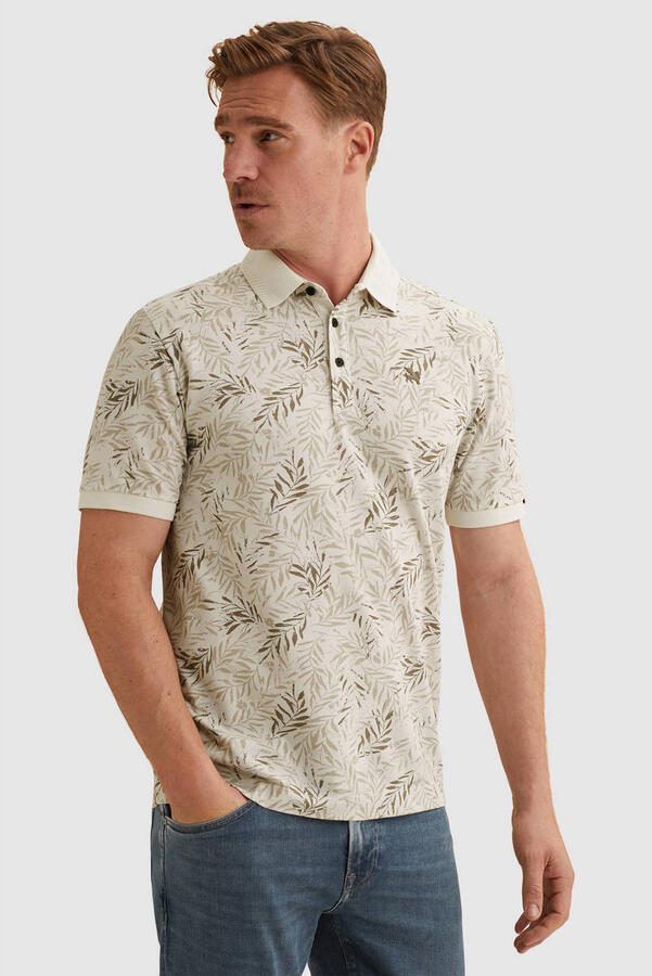 Vanguard Polo Shirt Korte Mouw Poloshirt Print Ecru - Foto 3
