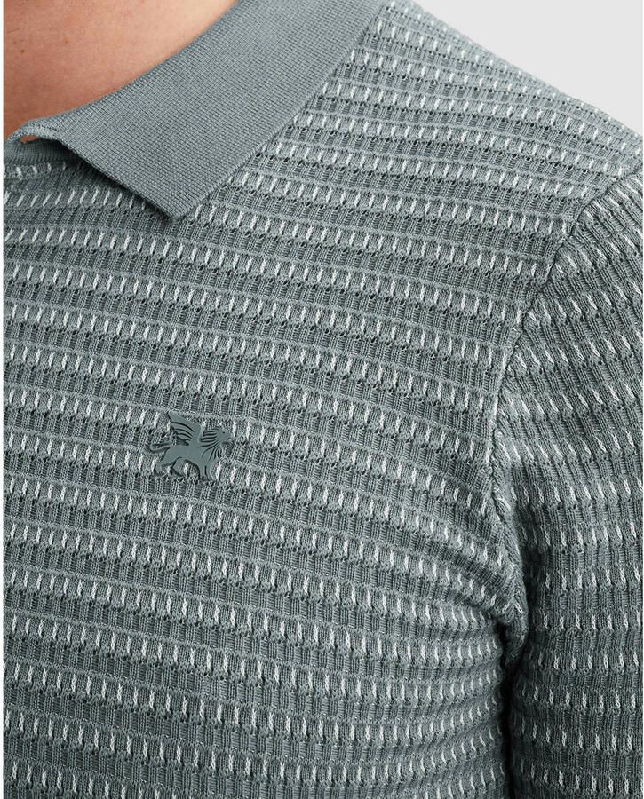 Vanguard T-shirt Knitted Poloshirt Arona Blauw - Foto 2
