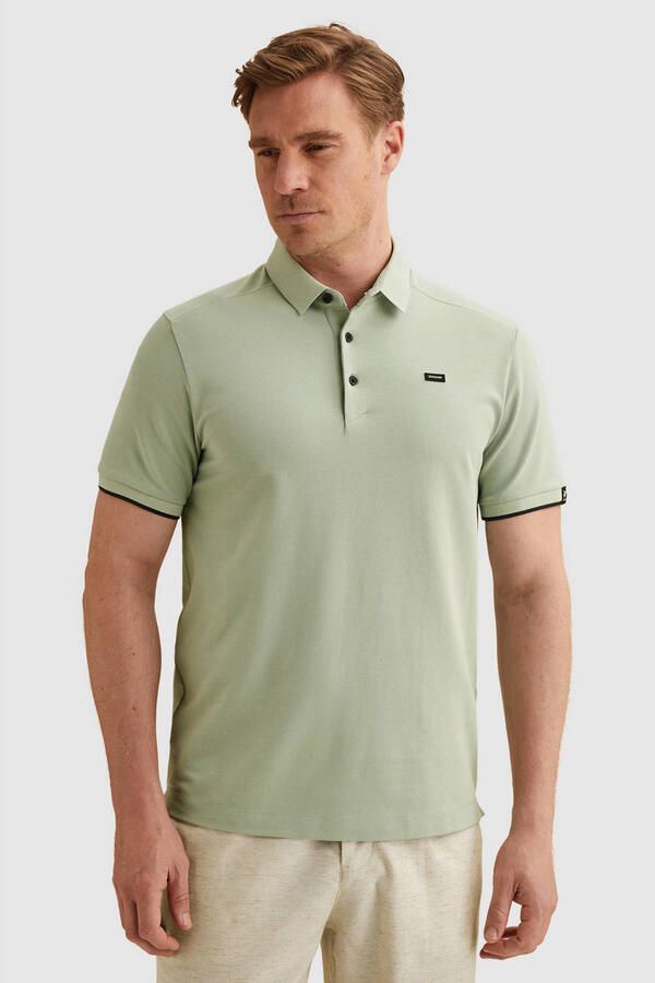 Vanguard Polo Shirt Korte Mouw Piqué Poloshirt Aqua Gray