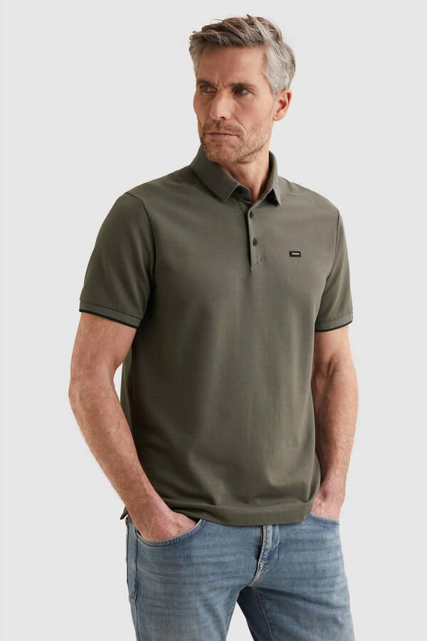 Vanguard Polo Shirt Korte Mouw Piqué Poloshirt Pewter