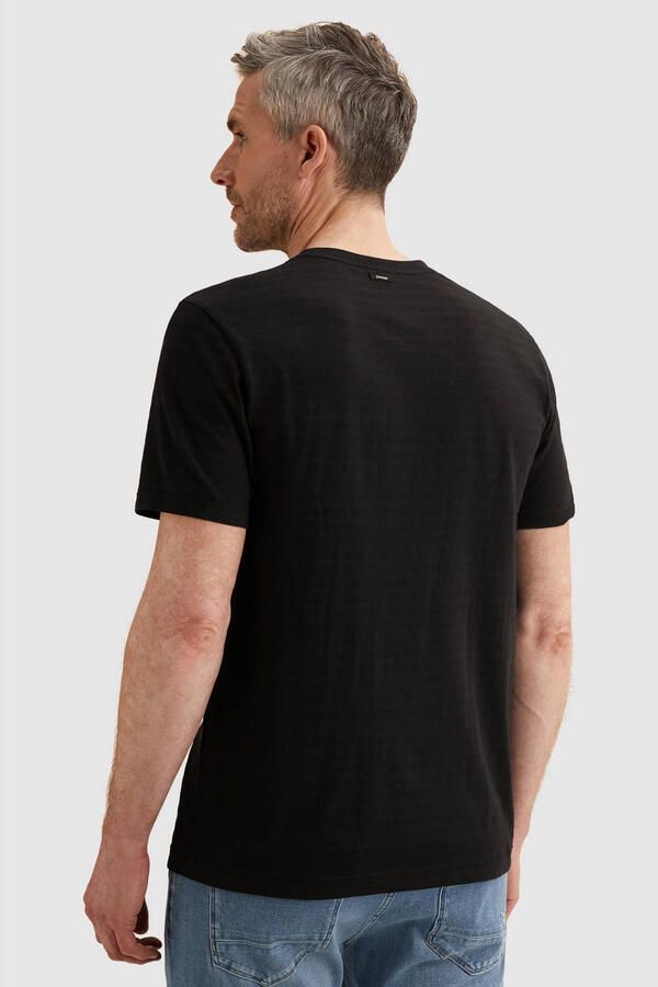 Vanguard regular T-shirt fijn gebreid zwart - Foto 2