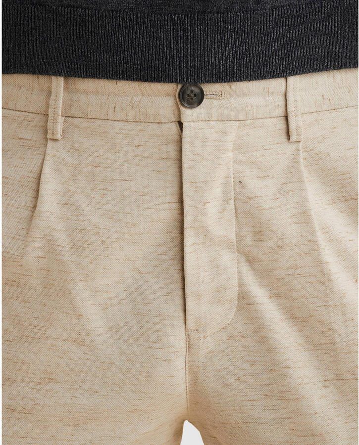 Vanguard relaxed chino met linnen beige - Foto 2