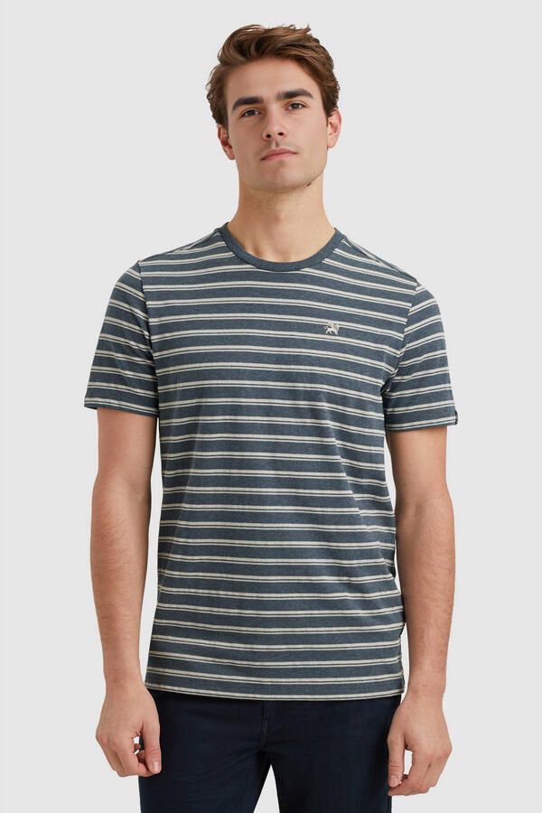 Vanguard T-shirt T-Shirt Jersey Melange Blauw