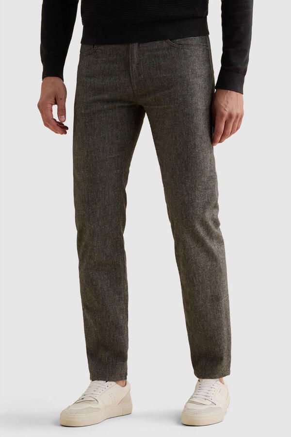 Vanguard V40 straight leg casual broek met melée dark night