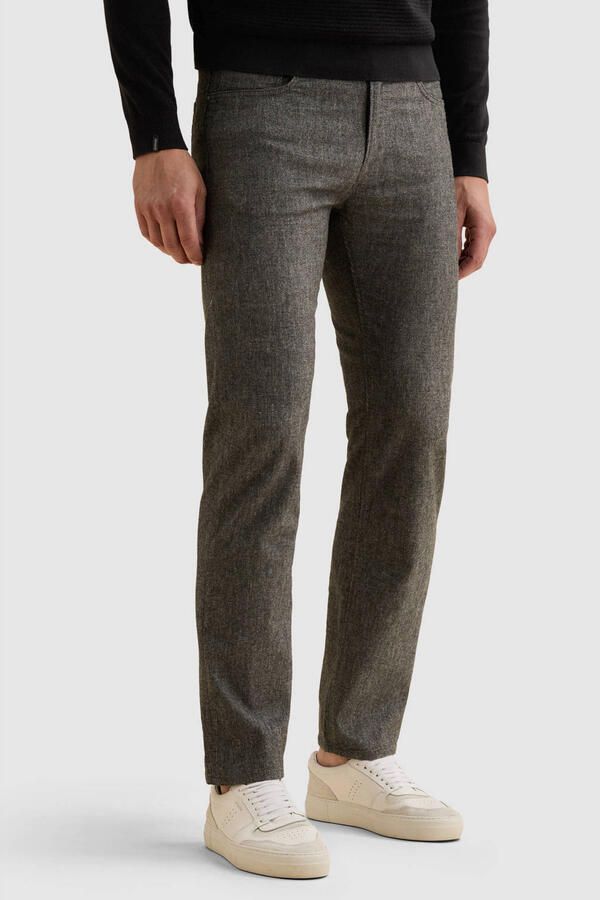 Vanguard V40 straight leg casual broek met melée dark night - Foto 2