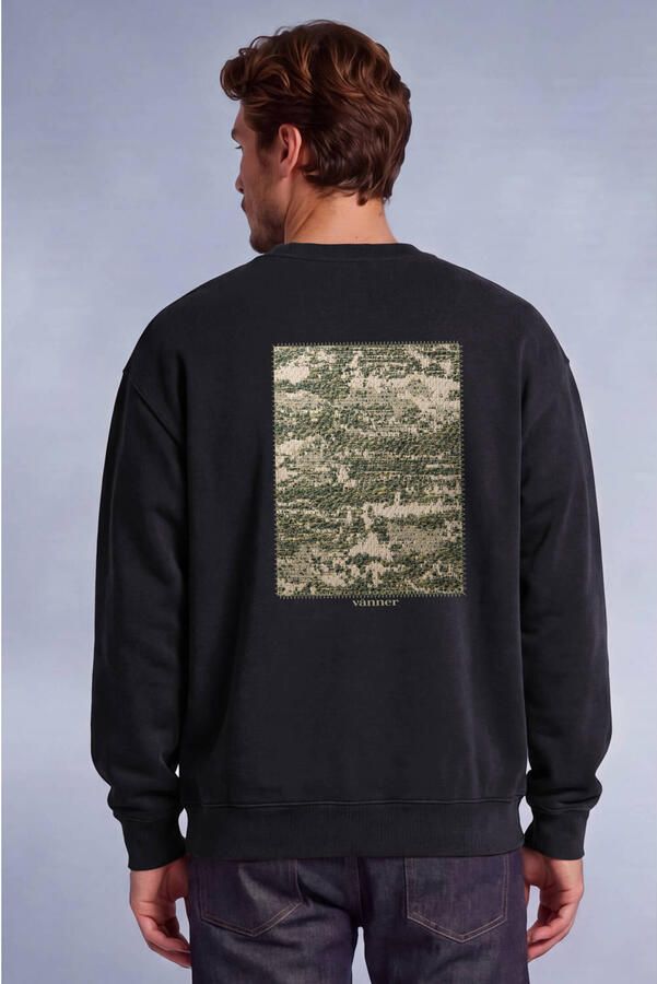 Vänner boxy sweater met backprint zwart - Foto 2