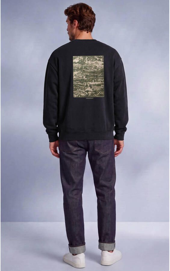 Vänner boxy sweater met backprint zwart - Foto 3