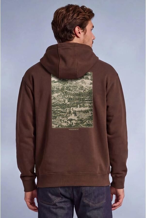 Vänner relaxed fit sweater met backprint bruin - Foto 2
