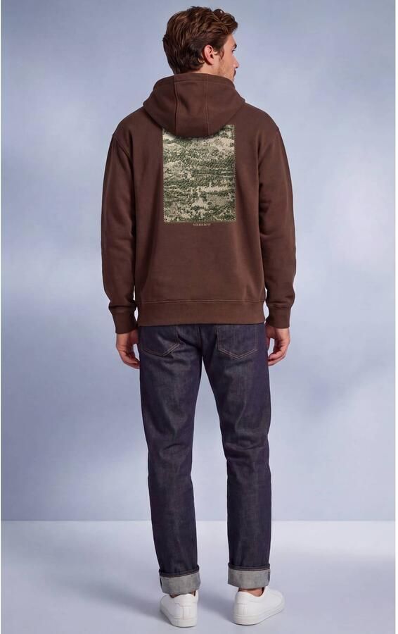 Vänner relaxed fit sweater met backprint bruin - Foto 3