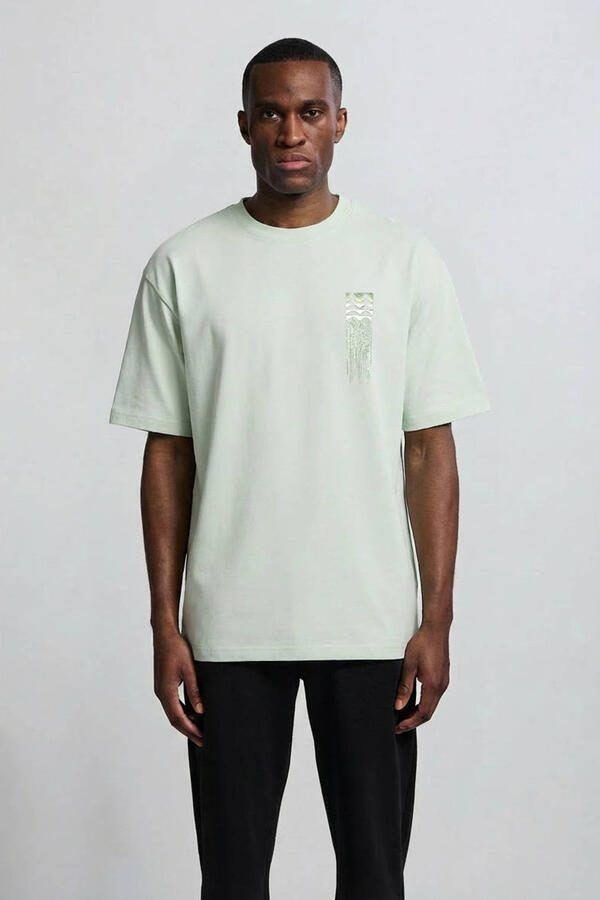 Vänner relaxed T-shirt lichtgroen
