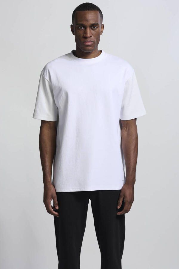 Vänner relaxed T-shirt met backprint wit