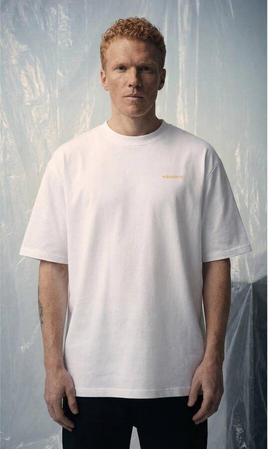 Vänner relaxed T-shirt met backprint wit