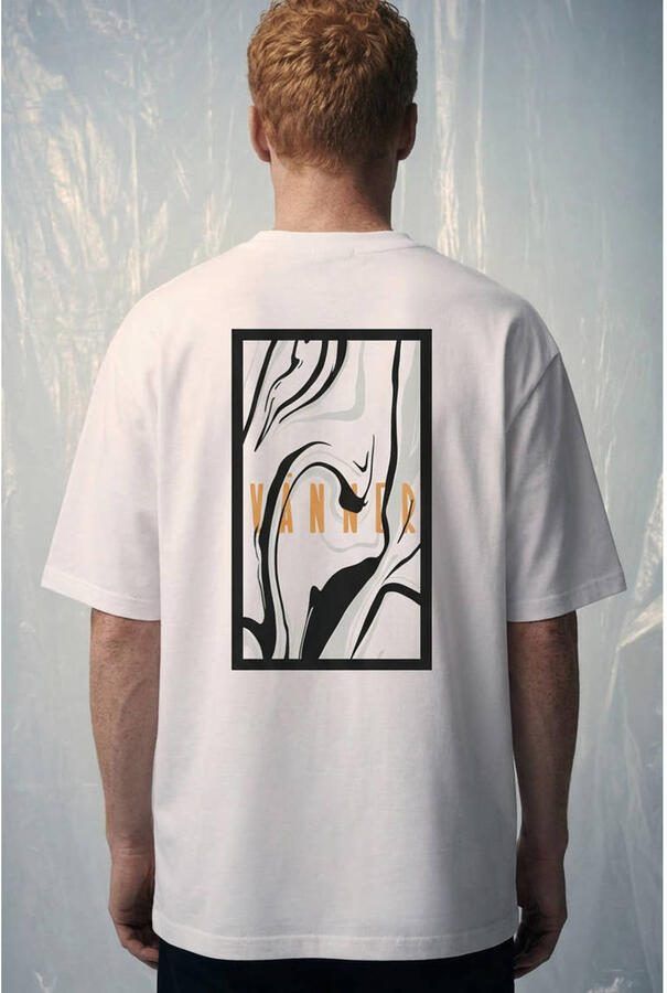 Vänner relaxed T-shirt met backprint wit - Foto 3