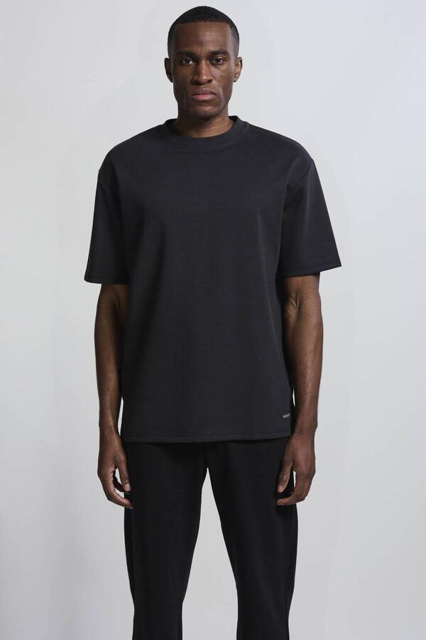 Vänner relaxed T-shirt met backprint zwart