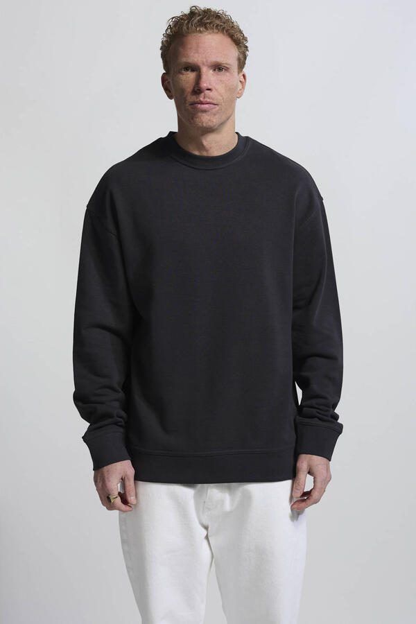 Vänner sweater met backprint zwart