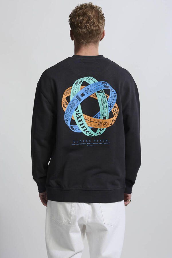 Vänner sweater met backprint zwart - Foto 2