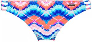 Venice Beach bikinibroekje met all over print blauw roze