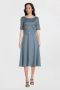 Vera Mont A-lijn jurk met kant lichtblauw - Thumbnail 1