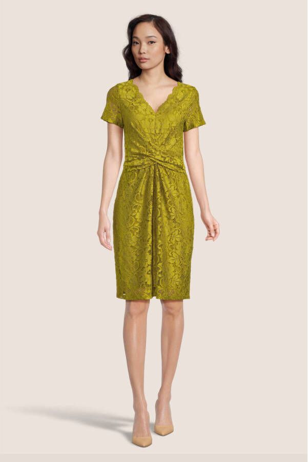 Vera Mont jurk met kant groen
