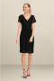 Vera Mont Bloemen Kant Bodycon Jurk Black Dames - Thumbnail 1