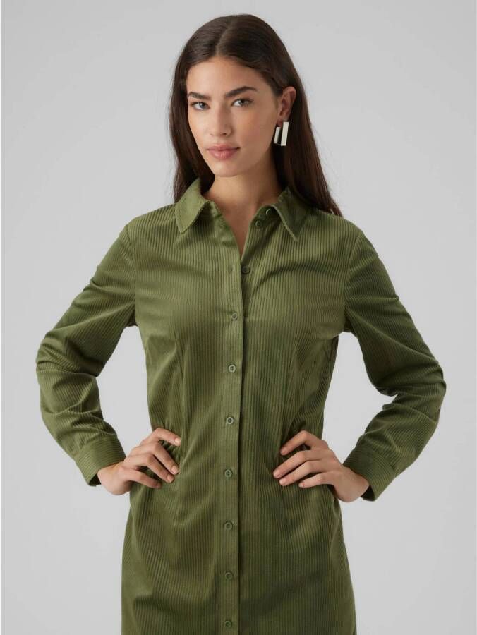 VERO MODA blousejurk VMTRIM met textuur groen