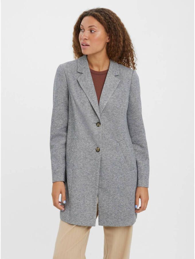 Vero Moda Lange jas met steekzakken opzij model 'CALLIE'