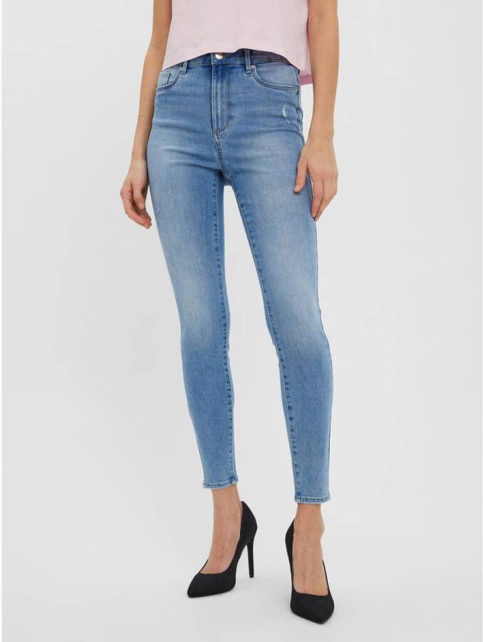 Vero Moda Skinny fit jeans VMSOPHIA HR SKINNY J GU3109 GA NOOS met destroyed-effect