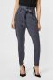 Vero Moda Tapered fit stoffen broek met strikceintuur model 'EVA' - Thumbnail 1