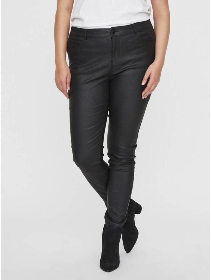 Vero Moda Curve Imitatieleren broek VMEVEN NW SS SMOOTH COATED PNT CUR NOOS