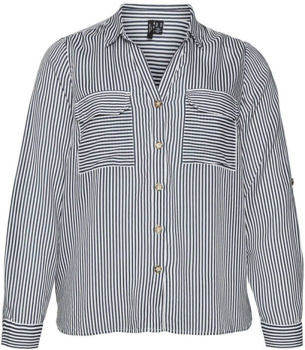 Vero Moda Curve Overhemdblouse VMBUMPY L S SHIRT NEW CURVE GA NOOS