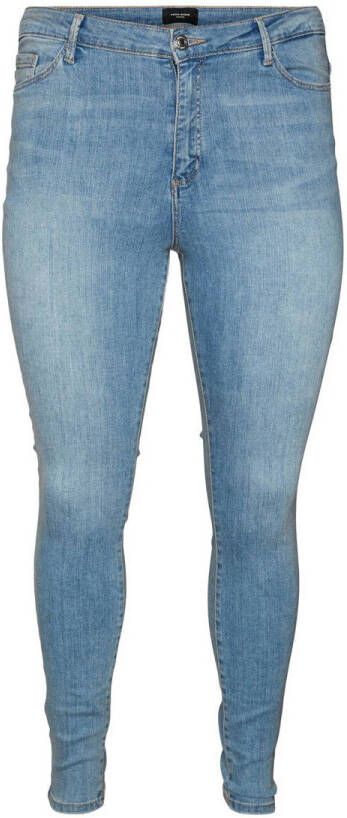 Vero Moda Curve Slim fit jeans VMPHIA HR SK JEANS LT BL CUR