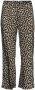 VERO MODA CURVE high waist wide leg culotte VMEASY met panterprint beige zwart - Thumbnail 1
