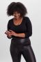 Vero Moda curve Vmpaxi LS Soft U-Neck S Curve Noo: Black | Freewear Zwart Dames - Thumbnail 1