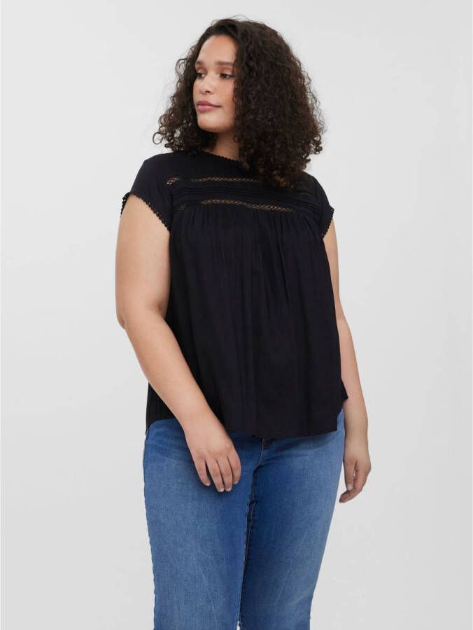 Vero Moda Curve Shirt VMDEBBIE PLEAT S L TOP WVN GA CURVE NOOS
