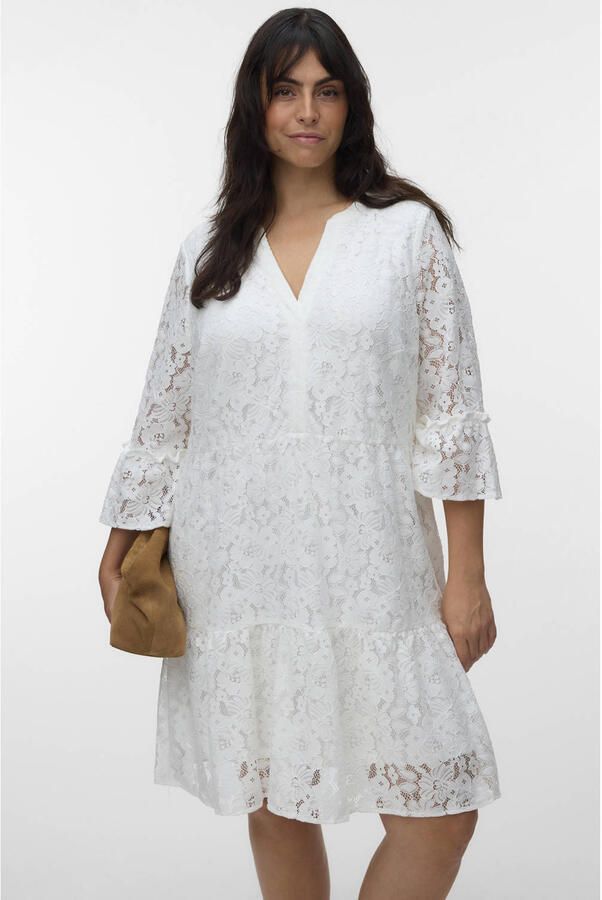 VERO MODA CURVE A-lijn jurk broderie