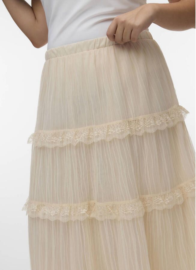 VERO MODA CURVE A-lijn rok beige - Foto 2