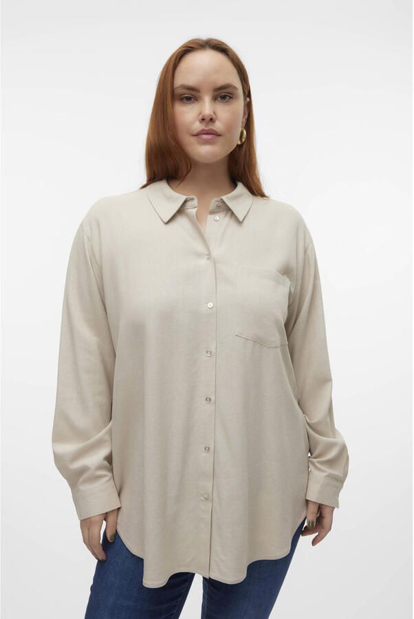 Vero Moda Curve Overhemdblouse VMCMYMILO LS SHIRT WVN GA NOOS CUR - Foto 3