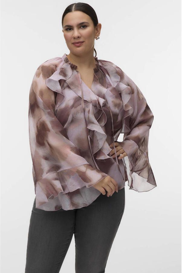 VERO MODA CURVE blouse roze - Foto 2