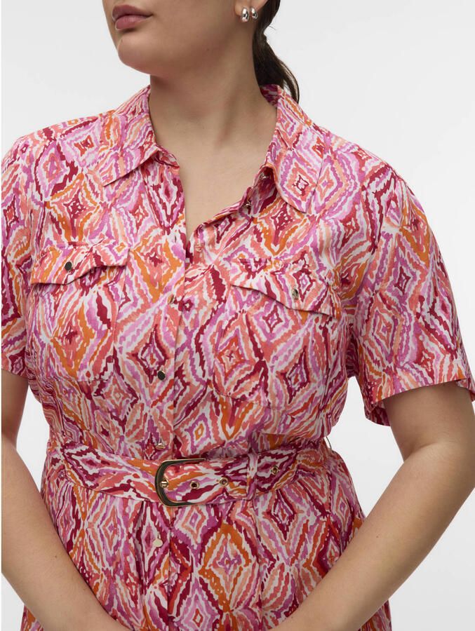 VERO MODA CURVE blousejurk roze - Foto 2