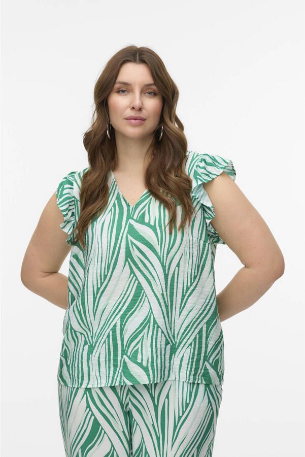 VERO MODA CURVE blousetop groen - Foto 1