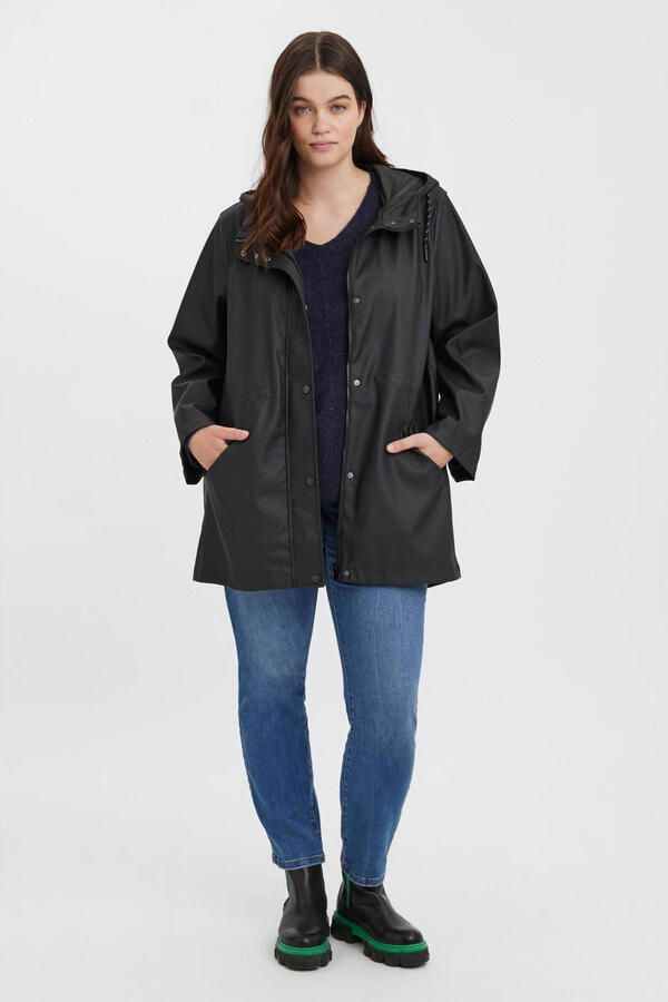 Vero Moda Curve Outdoorjack VMCMALOU COATED JACKET CUR NOOS - Foto 3
