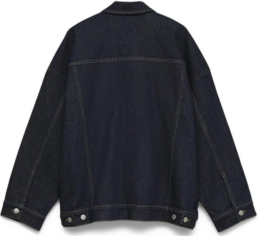 VERO MODA CURVE denim spijkerjas dark blue denim