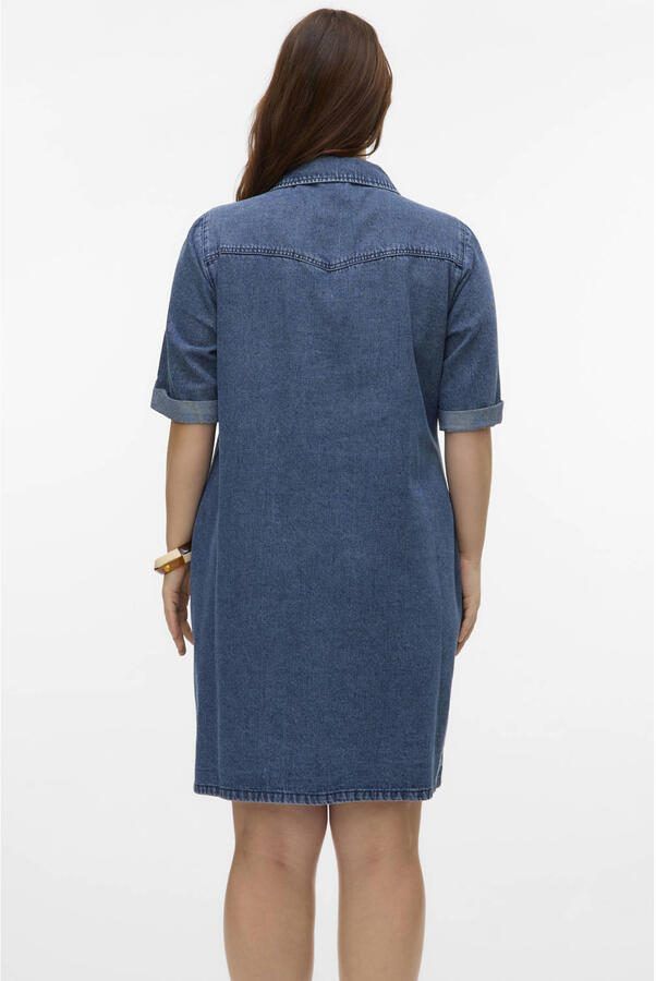 Vero Moda Korte Denim Jurk Freewear Jeans Blue Dames - Foto 3