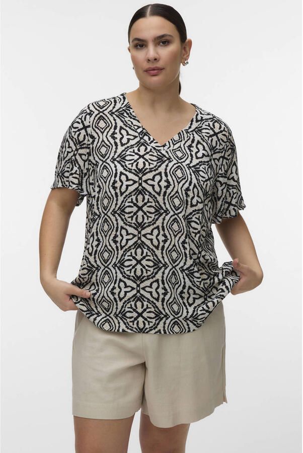 VERO MODA CURVE gebloemde blousetop