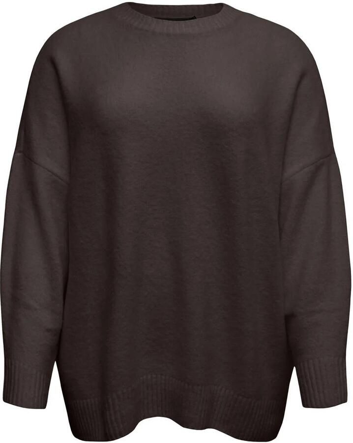 Vero Moda Curve Gebreide trui VMCBOOM LS O-NECK PULLOVER GA NOOS CUR