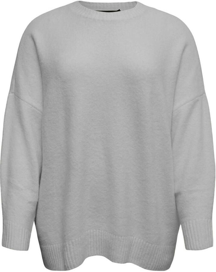 Vero Moda Curve Gebreide trui VMCBOOM LS O-NECK PULLOVER GA NOOS CUR